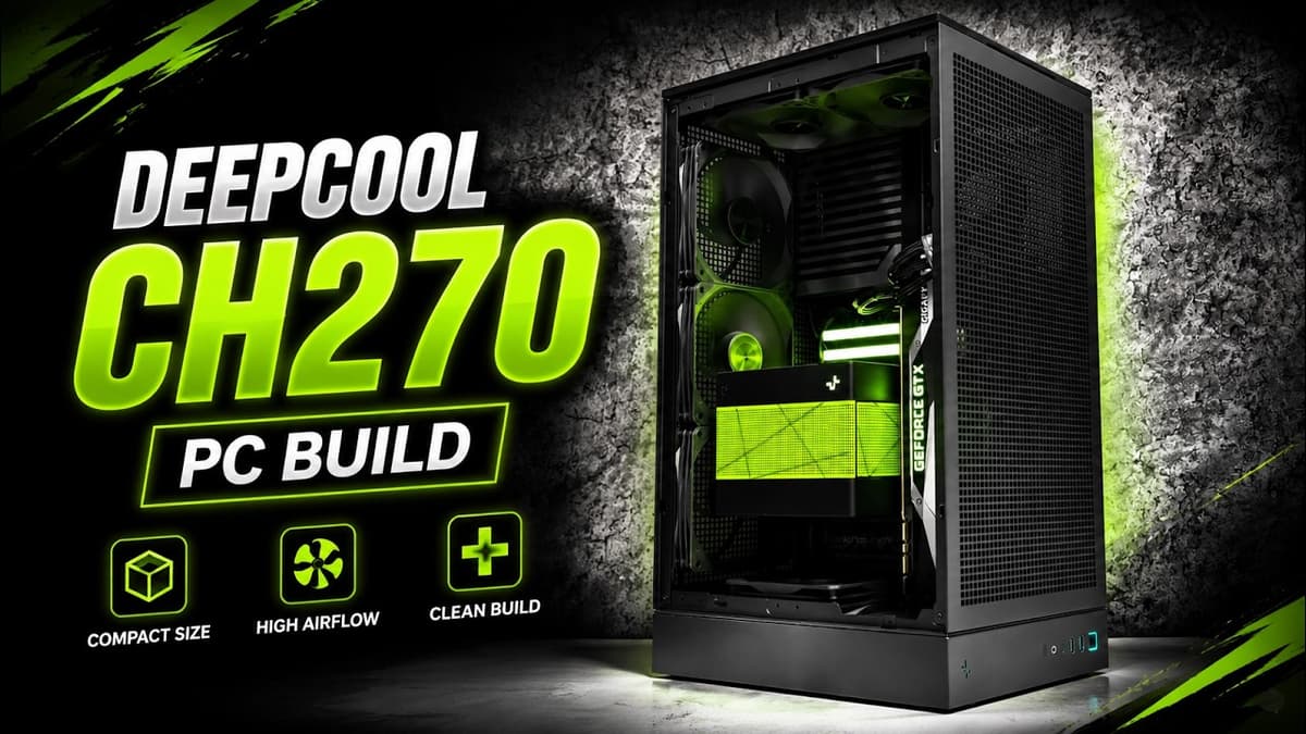 DeepCool CH270 Build Guide: Elegant Vertical PC Case Showcase